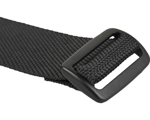 Zwarte band met metalen gesp