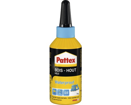 PATTEX Houtlijm waterproof 75 g Pattex Houtlijm, waterbestendig, 75 gram
