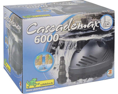 Verpakking van de Ubbink Cascademax 6000 vijverpomp