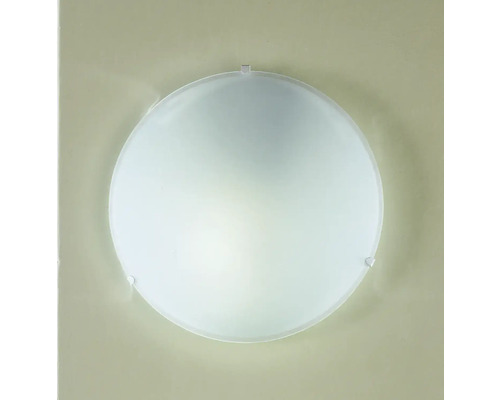 Ronde plafondlamp met glazen kap