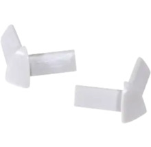 Twee witte hoekstukken