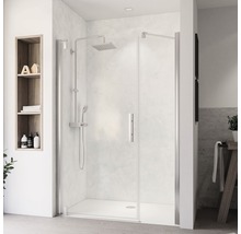 BREUER Nis douchedeur met vast deel Europa Design scharnierzijde links 140x200 cm chroom