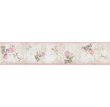 A.S. CRÉATION Behangrand papier 95665-1 Only Borders rozen roze/beige 5 m x 13 cm-thumb-0