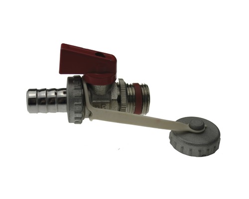 Kogelkraan met dop voor wateraansluiting