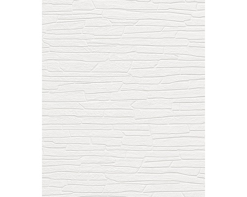 RASCH Vliesbehang 150001 Wallton steenoptiek wit Wit behang met steenmotief