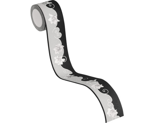 Behangrand met bloemmotief op rol