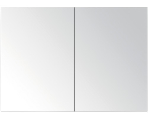 Spiegelkast 80 cm dubbelzijdig gespiegeld wit hoogglans