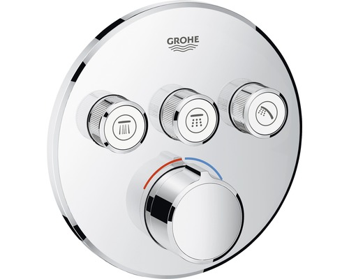 GROHE Afbouwdeel Grohtherm SmartControl mengkraan met omstelling rond 29146000 excl. SmartBox chroom