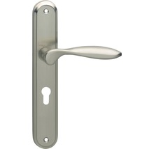 INTERSTEEL Deurkruk paar George op schild met profielcilindergat PC55 nikkel mat