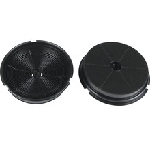 Twee afzuigkapfilters met actieve kool
