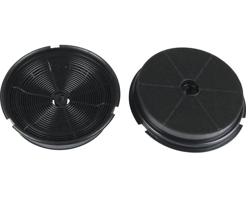 Twee afzuigkapfilters met actieve kool
