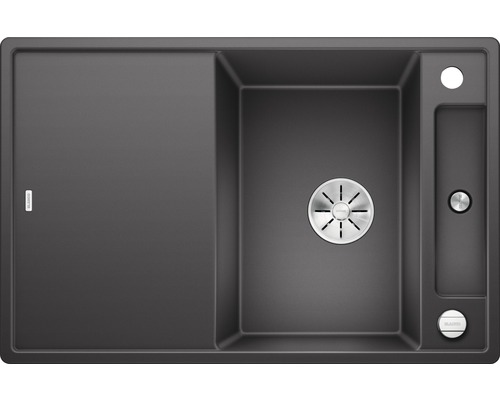 BLANCO Spoelbak Axia III 45 S rotsgrijs 51x78 cm Spoelbak met afdruiprek en afvoergarnituur