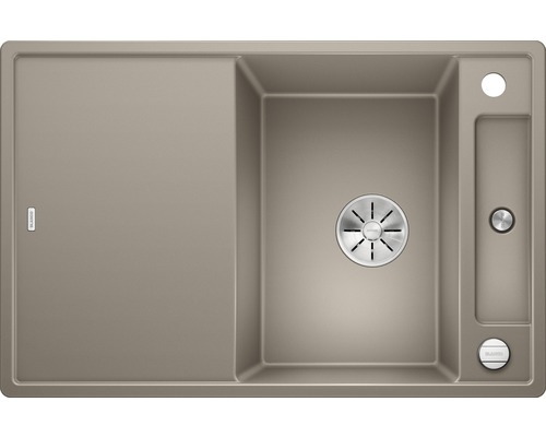 Spoelbak van silgranit met afdruipvlak