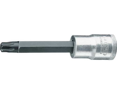 GEDORE Dopsleutel-schroevendraaier 1/2" t.b.v. inwendige Torx schroeven lang ITX 19 L T40-100 GEDORE Dopsleutel-schroevendraaier 1/2" t.b.v. inwendige Torx schroeven lang ITX 19 L T40-100