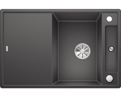 BLANCO Spoelbak Axia III 45 S rotsgrijs 51x78 cm Spoelbak met afdruiprek en wasbak