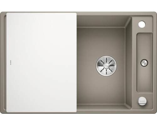 Spoelbak met afdruipgedeelte en spoelbakzeef