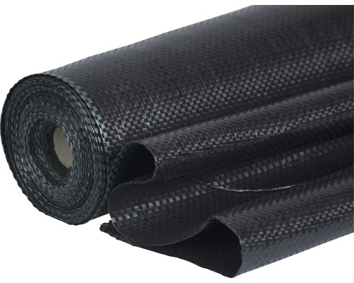 FLORASELF Worteldoek rol zwart 100 g/m² 25 x 2 m Oprolbaar anti-onkruidvlies