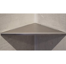 Hoekplanchet RVS geborsteld 30x30 cm