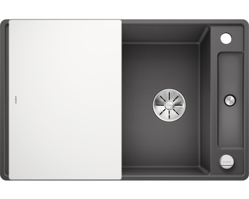 Spoelbak met afdruipvlak en afvoer