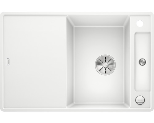 Spoelbak met afdruipvlak en zeefmand