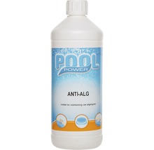 Pool Power Anti-alg middel in een witte plastic fles