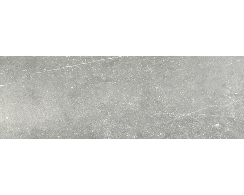 Wandtegel Nilson Chrome antraciet 40x120 cm gerectificeerd Grijze keramische tegel met marmeren effect voor binnen