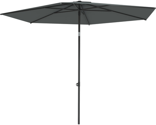 SOLUNA Parasol Dijon grijs push up Ø 300 cm SOLUNA Parasol Dijon grijs push up Ø 300 cm