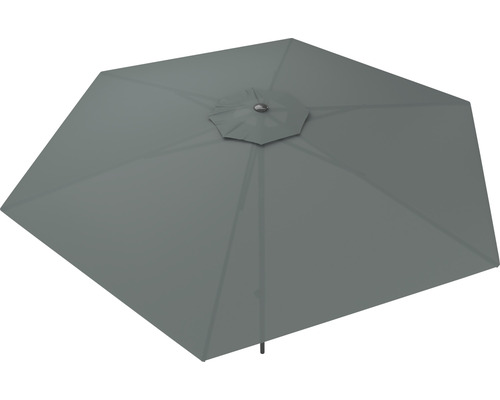 Bovenaanzicht van een parasol