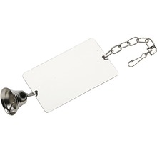 Deurbel met bel, naamplaatje en ketting