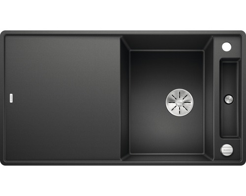 BLANCO Spoelbak Axia III 5 S-F antraciet 50x90,5 cm Spoelbak van silgranit met afdruiprek