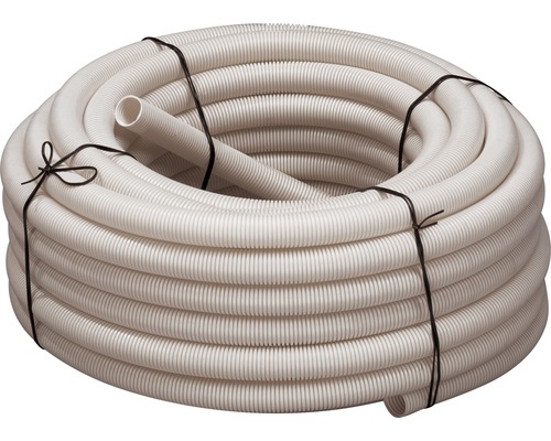PMFLEX Elektrabuis flexibel slagvast 25 mm grijs, 50 meter Geribbelde buis rol