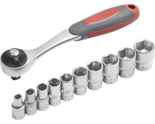 Doppenset met ratel en verschillende maten