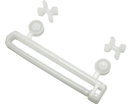 GARDINIA X-Geleider lussen voor aluminium gordijnrails wit 5 cm 10 stuks