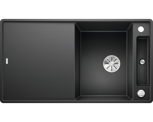 BLANCO Spoelbak Axia III 5 S-F antraciet 50x90,5 cm Spoelbak met afdruipvlak en korfplug