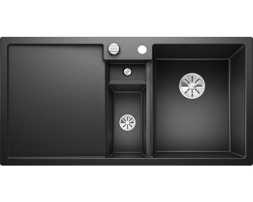BLANCO Spoelbak Collectis 6 S antraciet 51x100 cm Composiet spoelbak met afdruiprek, hoofdbak en extra bak