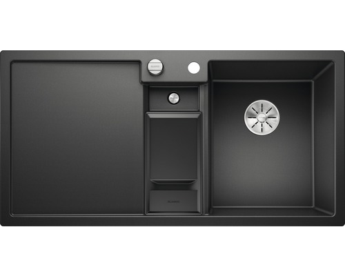 Spoelbak met afdruiprek en accessoires