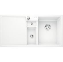 Spoelbak met afdruiprek en twee wasbakken