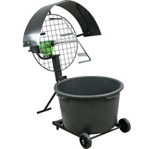 Mortelmixer met onderstel en mortelemmer