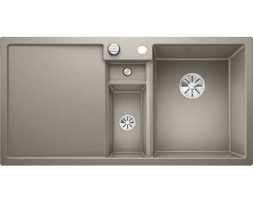 Spoelbak met afdruiprek en extra wasbak