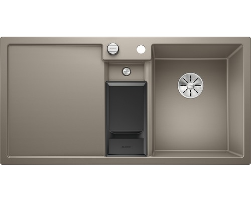 Spoelbak met afdruiprek en accessoires