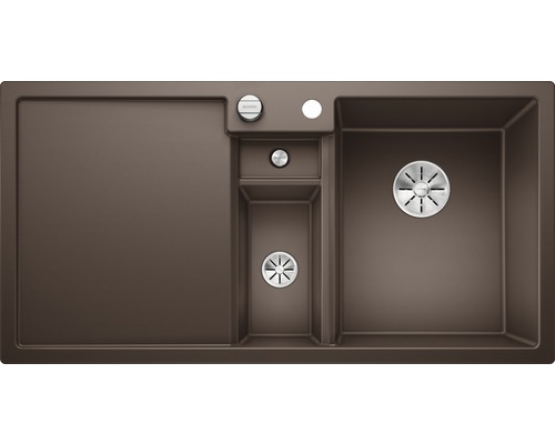 Spoelbak met afdruiprek en twee spoelbakken