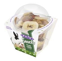 PUik Snacks fruitsalade voor kleine dieren in transparante verpakking
