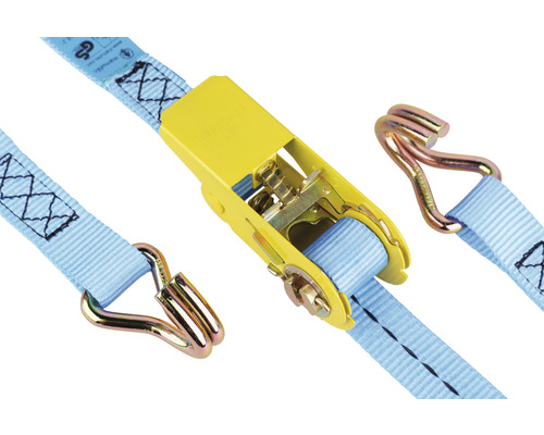 Spanband met ratel en haken voor ladingzekering