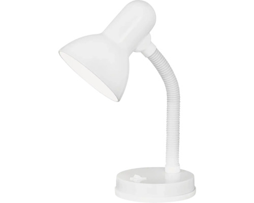 Witte bureaulamp met flexibele hals