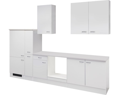FLEX WELL Keukenblok zonder apparatuur Wito wit mat 300x60 cm