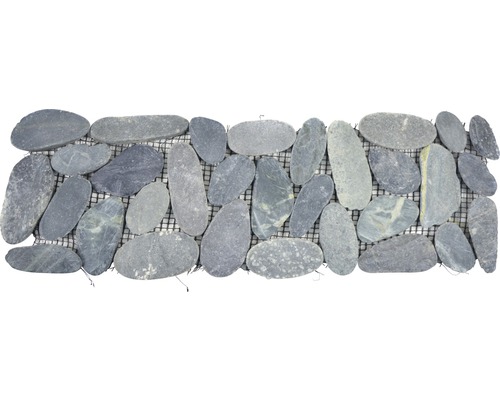 Mozaïektegel natuursteen BO IN24KS kiezel antraciet 10x30 cm