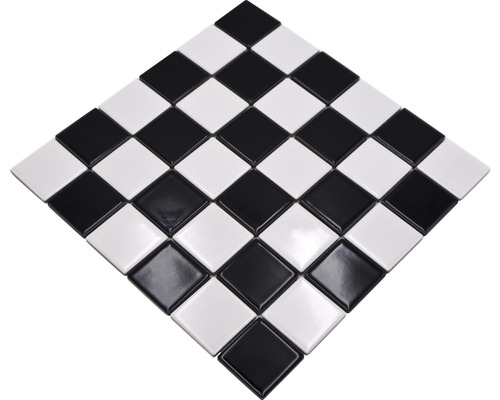 Mozaïektegel in schaakbordpatroon