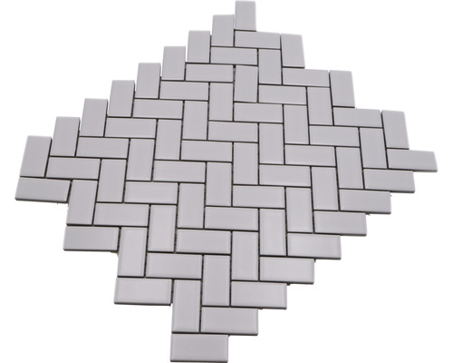 Mozaïektegel in visgraatmotief