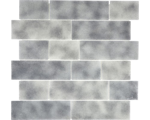 Mozaïektegel glas LOFT 59LF grijs 30x30 cm Rechthoekige mozaïektegels voor wand en vloer