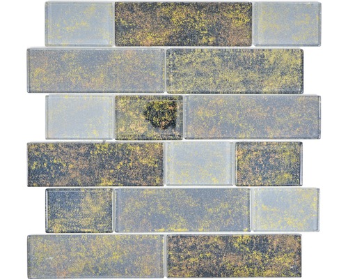 Mozaïektegel glas LOFT 69LF zwart 30x30 cm Glazen mozaïektegel